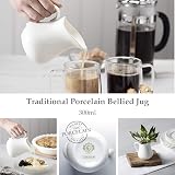 WM Bartleet & Sons Porcelain Jug 300 ml ½ pint White view 2
