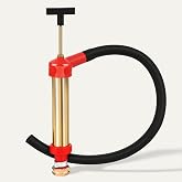 Deckaura 34060-0130 Marine Engine Oil Drain Hand Pump, Boat Oil Change Pump | 10.25" Long, 1.25" Diameter, Compatible with OMC/Mercruiser, 1 Gallon/Minute Output, Brass