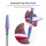MelodySusie Nail Drill Bits Set Carbide 3/32 Inches 7pcs Rainbow Professional view 7