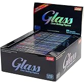 Luxe Glass Clear Rolling Papers - King Size - Full Box of 24