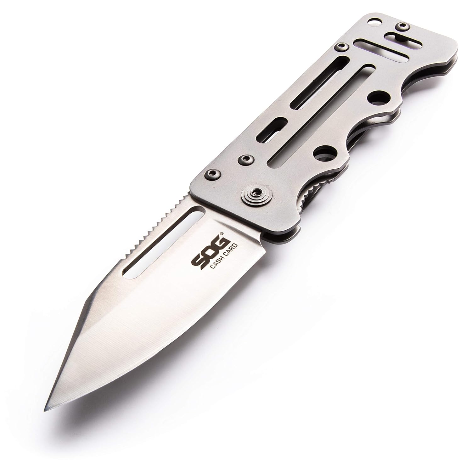 SOG Money Clip Pocket Knife Cash Card Folding Knife and Small Knife