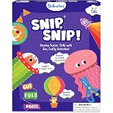 Skillmatics Snip Snip, Scissor Skills, Felt Craft Activity, Christmas Gift | Cutting Activity Book, Safety Scissors, Fine Motor Skills, Stocking Stuffer, Screen-Free, Learning Toy, Ages 3, 4, 5, 6