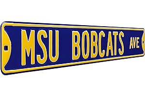 NCAA College Metal Wall Décor- Large, Heavy Duty Steel Street Sign by Authentic Street Signs