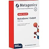 Metagenics NutraGems CoQ10 300 mg - High Absorption Antioxidant Supplement - Supports Heart Health, Energy Production & Cellular Function* - Coenzyme Q10 with Lycopene - 30 Chewable Gels