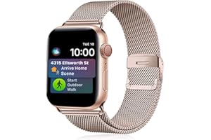 TIMDO Compatible with Apple Watch Band 38mm 40mm 41mm 42mm Series 10/9/8/7/6/5/4/3/2/1 SE, Stainless Steel Bracelet Strap wit