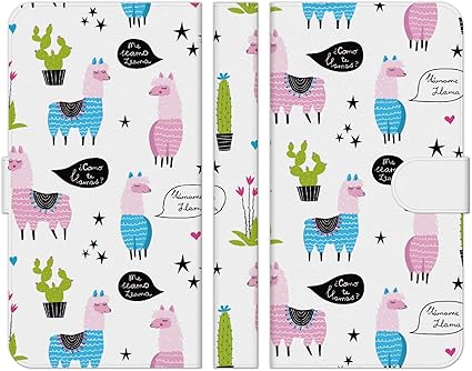 Amazon Co Jp Ruuu Android One X4 手帳型 スマートフォン スマホ ケース カバー アルパカ ホワイト パターン アルパカ柄 ラマ どうぶつ 動物 アニマル 動物柄 イラスト おもしろ 家電 カメラ