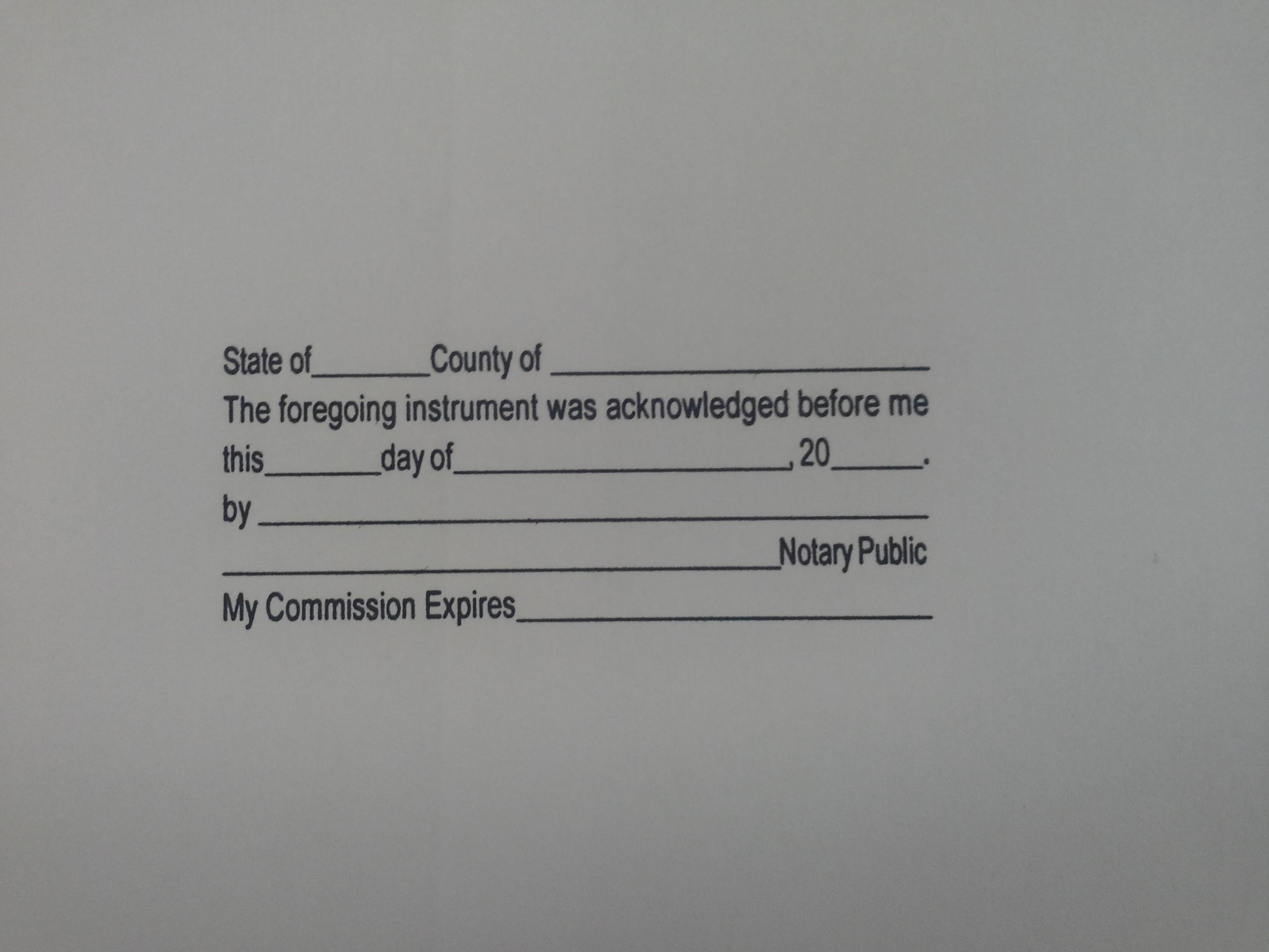 Notary Acknowledgement Stamp Buy Online in United Arab Emirates at