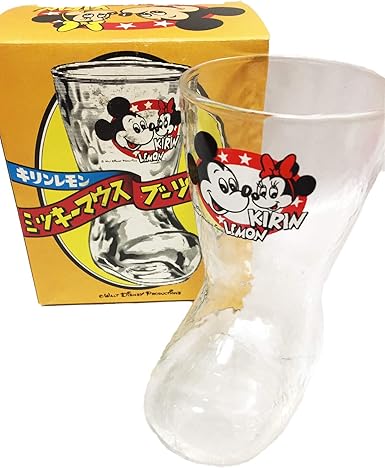 Amazon Co Jp ディズニー ヴィンテージグラス ミッキー ミッキーマウス ブーツグラス ジュースグラス キリンレモン 単品 ホビー