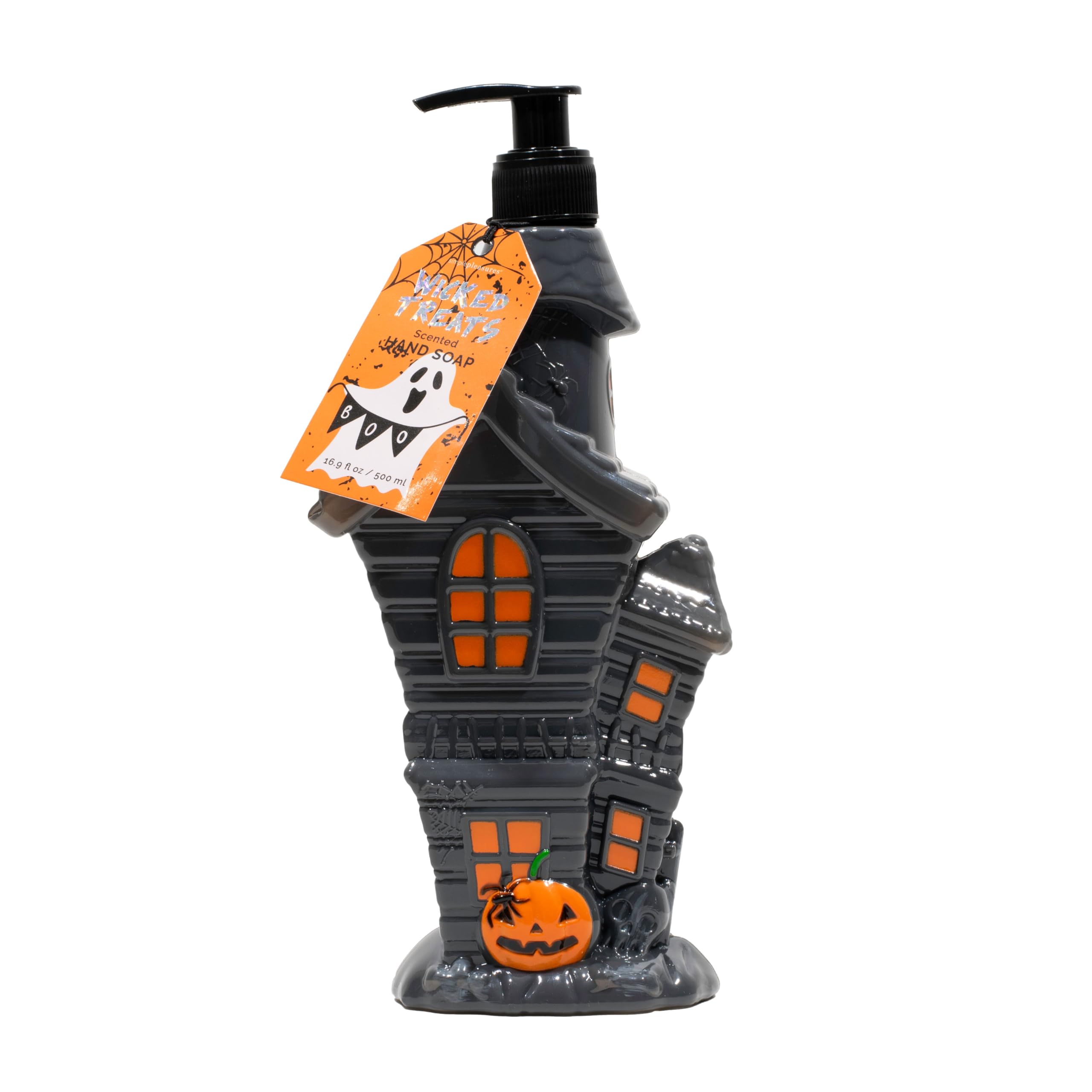 Photo 1 of Simple Pleasures Haunted House Scented Liquid Hand Soap Dispenser - Autumn & Halloween Novelty Décor – Decorative Refillable Hand Pump for Kitchen Countertop and Bathroom Sink