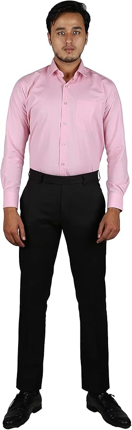 Buy MarcO'Polo Men Slim Fit Solid Formal Shirt (Pink, 38) at Amazon.in