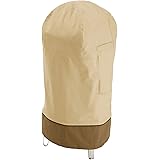Classic Accessories 73002 Veranda Water-Resistant 19 Inch Round Smoker Grill Cover,Pebble,Round Medium