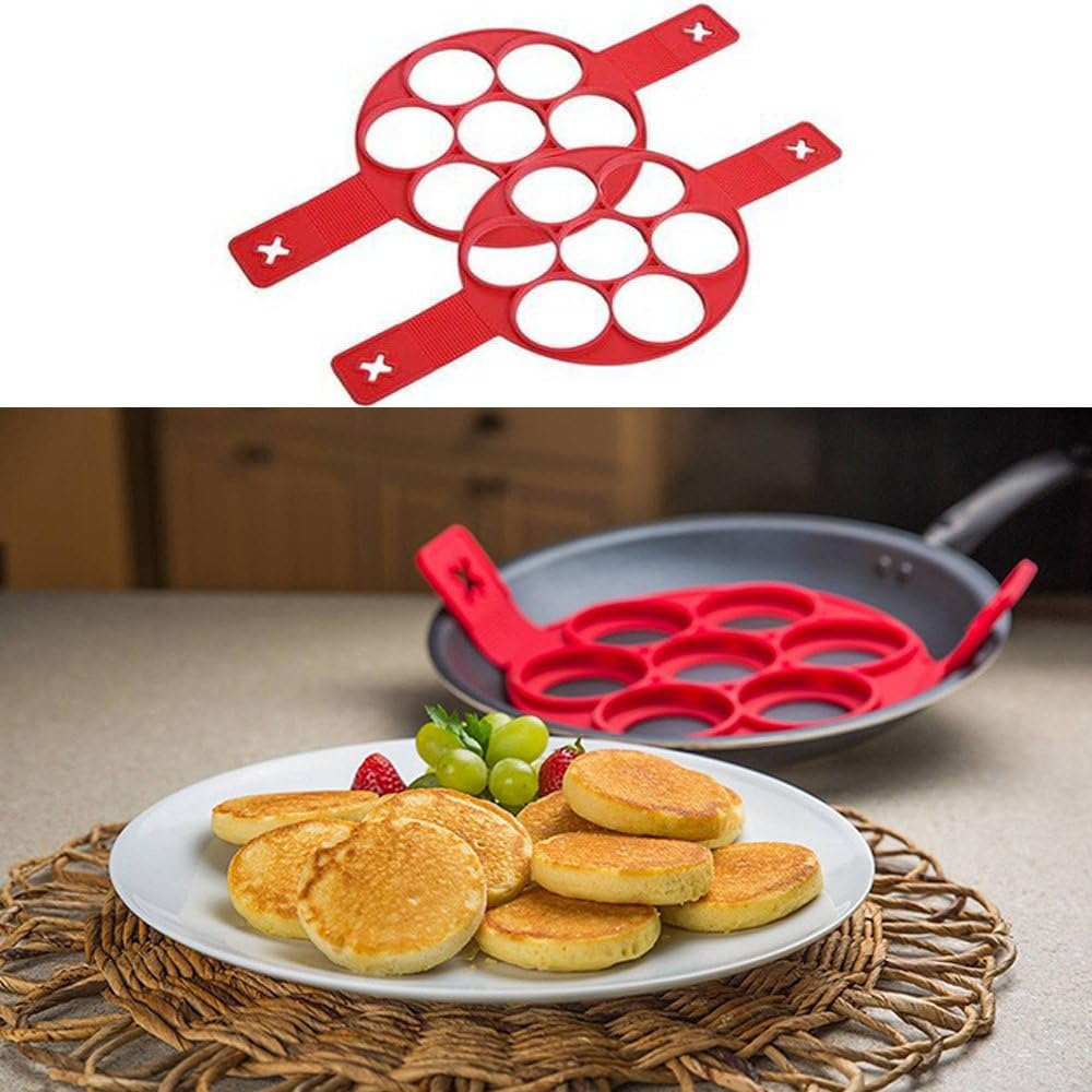Non-stick Silicone Round Fired Egg Mold Pancake Mold Pancake Maker,Fantastic Pancake Maker