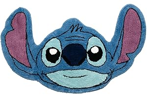 Jay Franco Disney Lilo and Stitch Plush Blue Fluffy Accent Rug - 4 x 2 ft Area Rug for Kids Bedroom or Living Room Decor