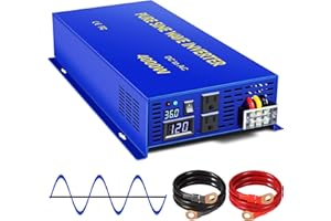 XYZ INVT 4000 Watt Pure Sine Wave Inverter 36V DC to 110V 120V AC Car Power Invert Surge 8000W Power Converter for Solar System.(4000W 36V DC to 120V AC)