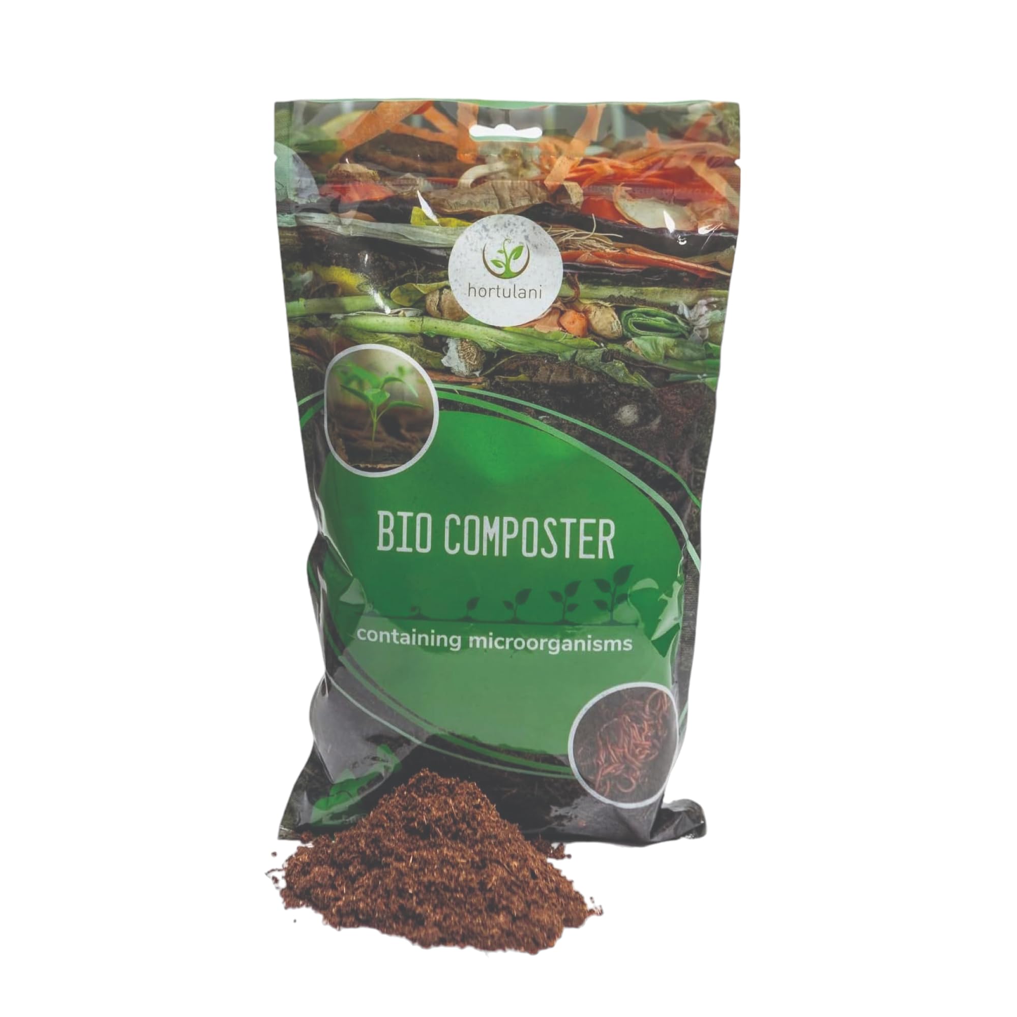 Hortulani Bio-Composter - Natural Compost Activator & Starter for Rapid Waste Decomposition - Chemical-Free Garden Compost Maker for Kitchen Scraps, Leaves & Plant Matter - Odourless Process, for 5m3