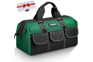 WINHUNT Tool bag 15 inches, 37 x 21 x 26 cm, compact bag for tools made of durable 1680 denier nylon, ideal for DIY enthusiasts and craftsmen