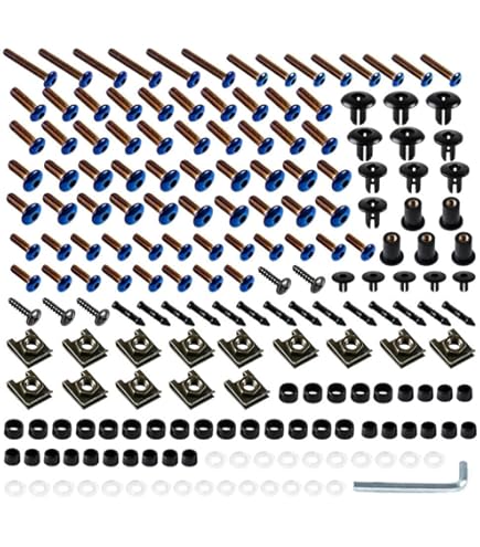 ⭕️動作品５台セット❤️各メーカー❤️T500★s6200★WP★s3など Kawasaki Ninja ZX6R Fairing Bolts Kit 2003-2004 | Xitomer