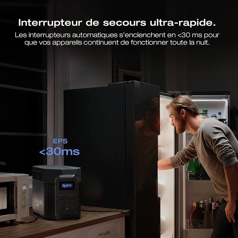 Station électrique portable EcoFlow DELTA 2 Max 2048Wh, recharge rapide