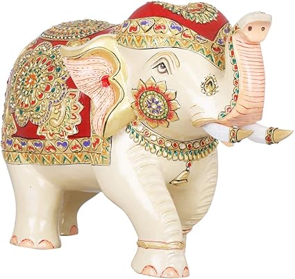 exotic india elefante decorado con baul