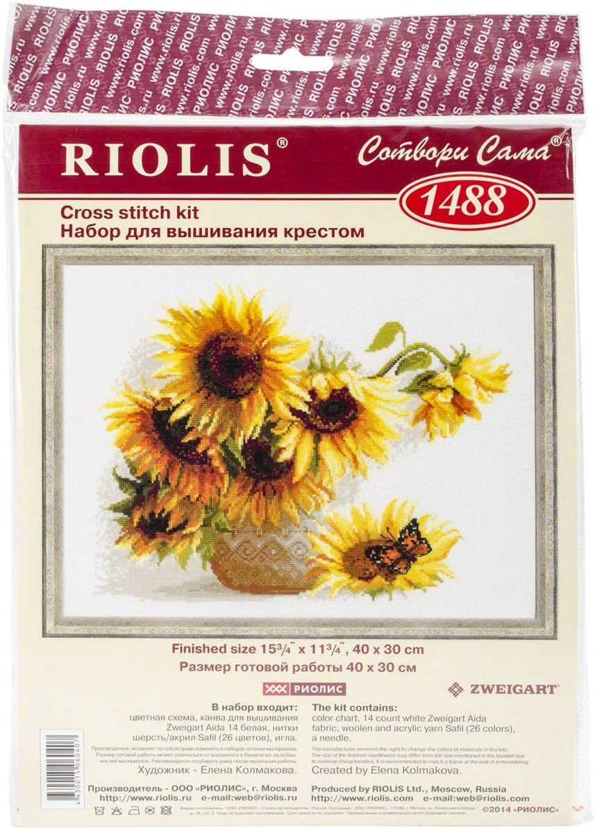 RIOLIS Cross Stitch Kit - 1488 - Hot Summer, Multi-colour, 40cm x 30cm - Image 3