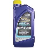 Royal Purple (36520-6PK HPS 5W-20 Synthetic Motor Oil with Synerlec Additive Technology - 1 Quart, (Case of 6)