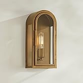 Possini Euro Design Alys 13" High Industrial Art Deco Outdoor Wall Light Fixture Mount Porch House Exterior Outside Weatherpr