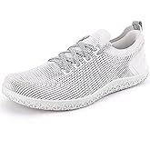 ASITVO Women's Wide Barefoot Zero Drop Sole Minimalist Width Toe Box Walking Shoes Sneakers Colourful Knit Upper
