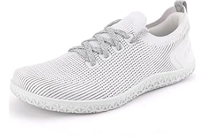 ASITVO Women's Wide Barefoot Zero Drop Sole Minimalist Width Toe Box Walking Shoes Sneakers Colourful Knit Upper