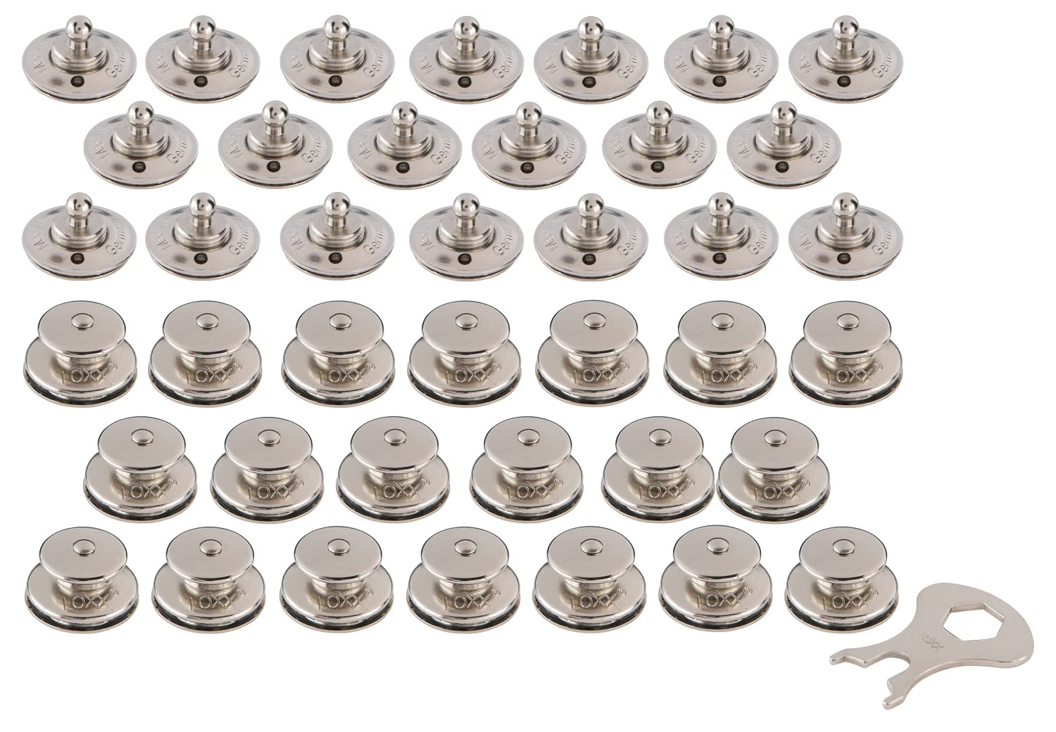 New Marine Loxx set of 20 tops + fabric screws + key