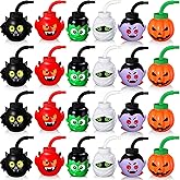 Umigy 24 Pcs Halloween Cup for Kids 10 oz Halloween Reusable Plastic Cup with Lid and Straw Mummy Green Giant Pumpkin Devil Vampire Bat Shapes for Gift Party Favor Supplies