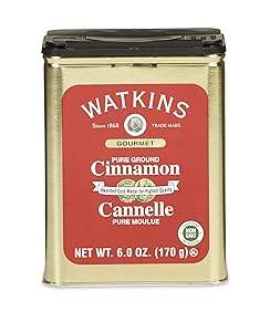 Watkins Gourmet Spice Tin, Pure Ground Cinnamon, 6 oz. Tin, 1-Count