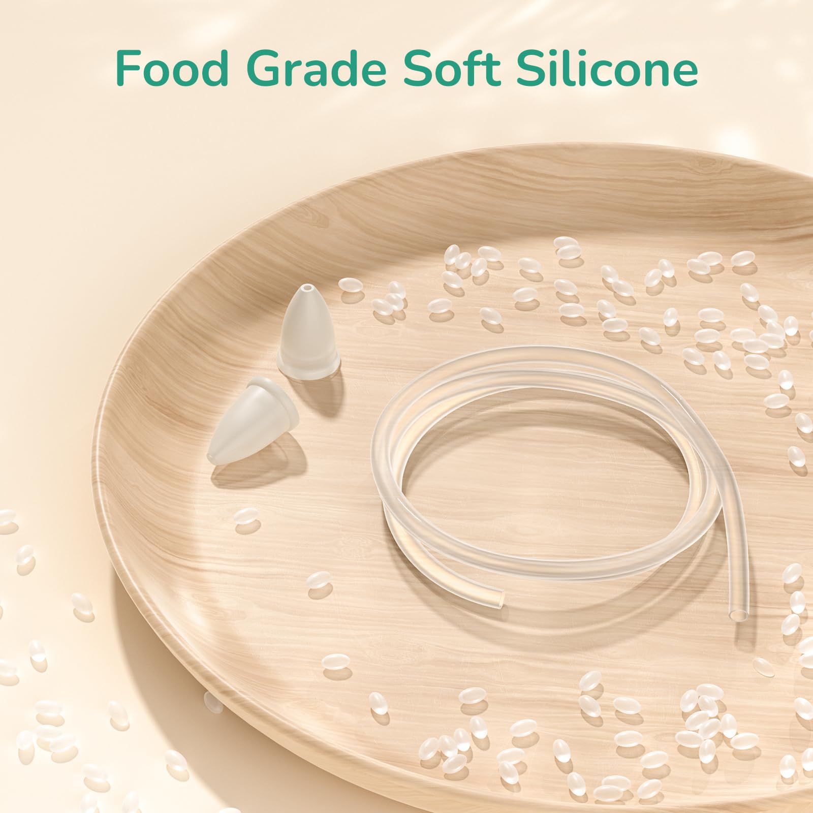 Nasal Aspirator for Baby, Hand Pump ＆ Oral Suction 2 in 1 Baby Nasal Aspirator and Baby Nose Sucker, with 30 Hygiene Filters and a Convenient Storage Travel Case