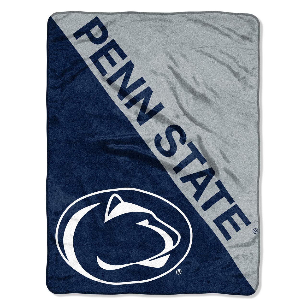 Northwest The Company Penn State Nittany Lions Halftone Micro Raschel Throw Blanket, 46" x 60", Blue — image 1
