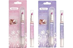 Cuticle Oil Pusher Pen, Ceramic Tip Nail Cuticle Remover Pen, Tool for Dry Damaged Nails Hangnails Moisturize Polish Brighten