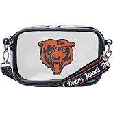 FOCO NFL Womens NFL Team Logo Stripe Clear Crossbody Bag