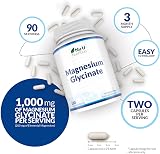 Nu U Nutrition Magnesium Glycinate 1000mg 180 Capsules Vegan UK Made view 2