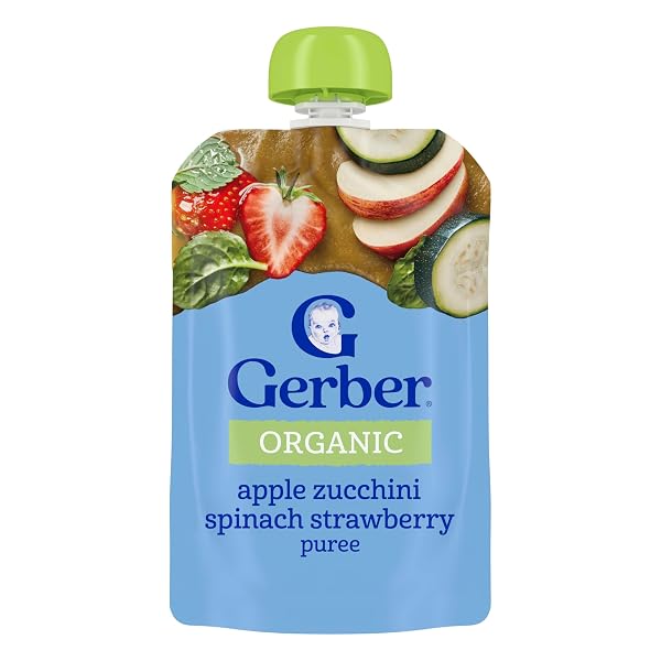 GERBER ORGANIC BABY FOOD POUCHES, 2ND FOODS FOR...