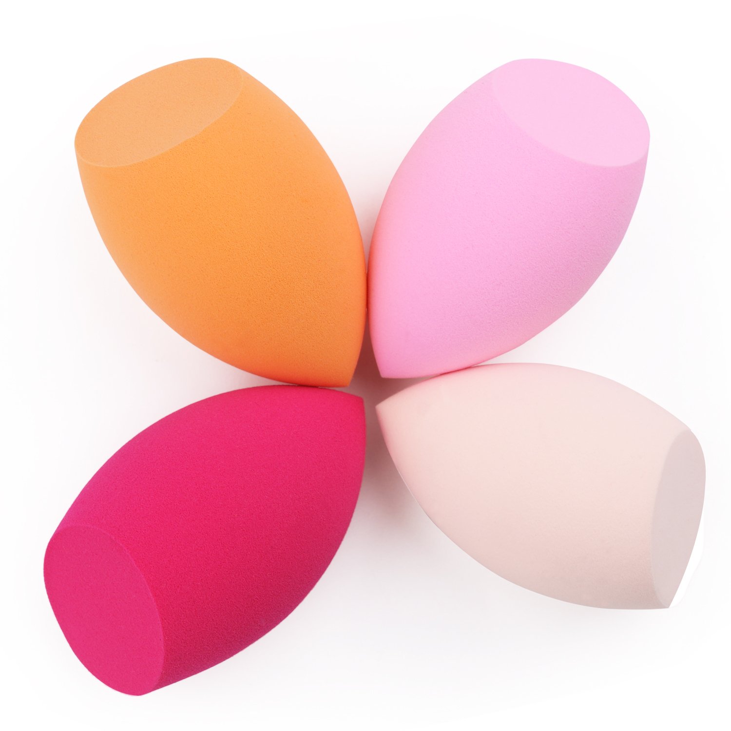 MEYSHAR Makeup Blender Sponge [4-Pack], MEYSHAR Face & Body Sponge - Wet for Liquid Cream - Dry for Powder Complexion Sponge
