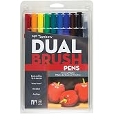 Tombow ABT Dual Brush Pen Set of 10, Primary