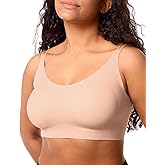COMFELIE Wireless Bra Comfy Seamless Pullover Bra Soft Buttery Smooth Everyday Bralette Adjustable Cami Sleep Bras