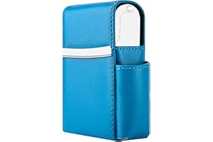AATACAS PU Leather Sliding Cigarette Box Case with Lighter Holder and Belt Loop for Men and Women Unisex