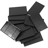Evemodel Plastic Model Bases Rectangle Black ABS for Wargame Tabletop Military Simulation Scene (60 * 100mm-16pcs)