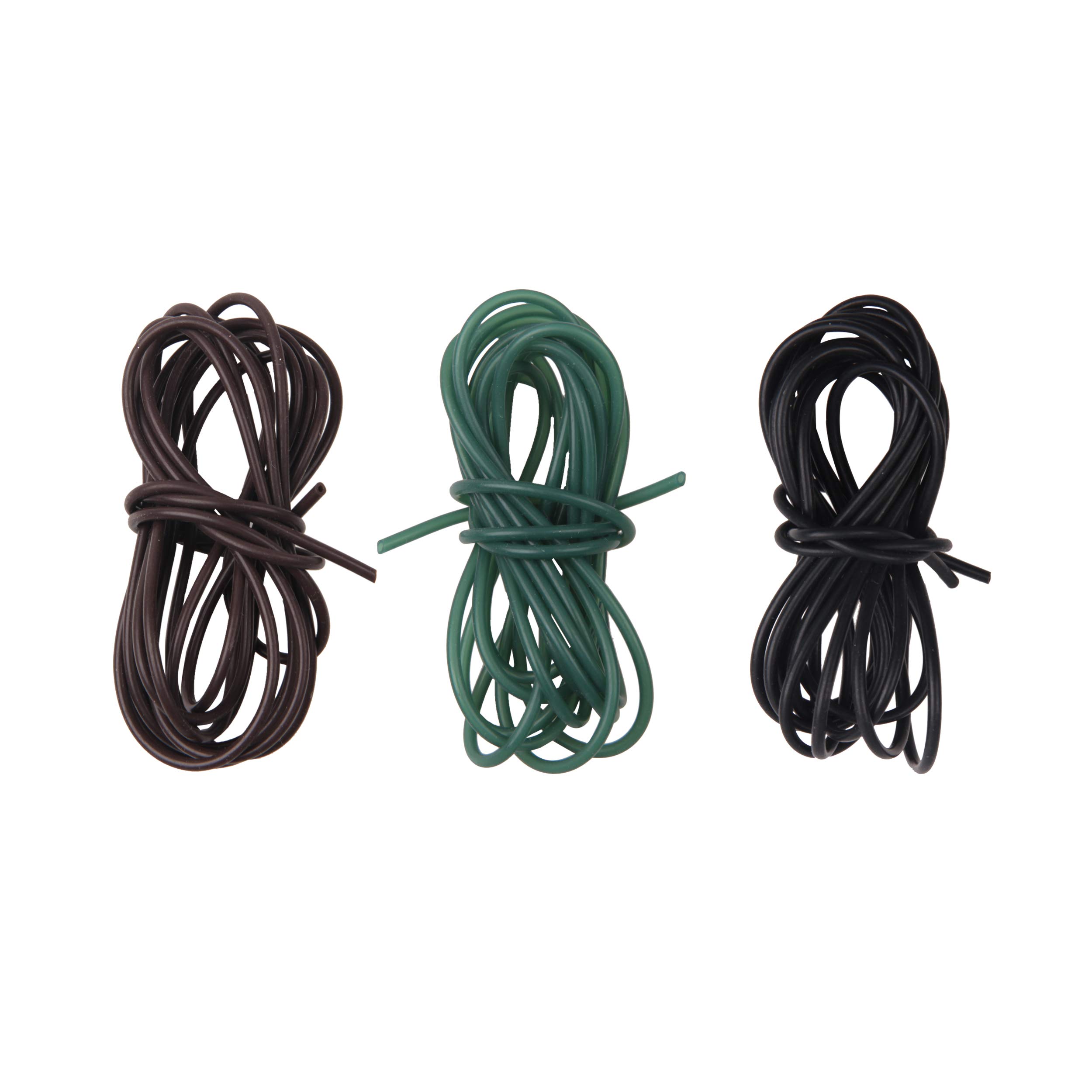 Shaddock 3pcs Rig Tube Sleeves Rubber Tubing Anti-Tangle Hair Rigs For Carp Fishing Safety Lead Clip System Inner Diameter 1mm Carp Fishing Accessories