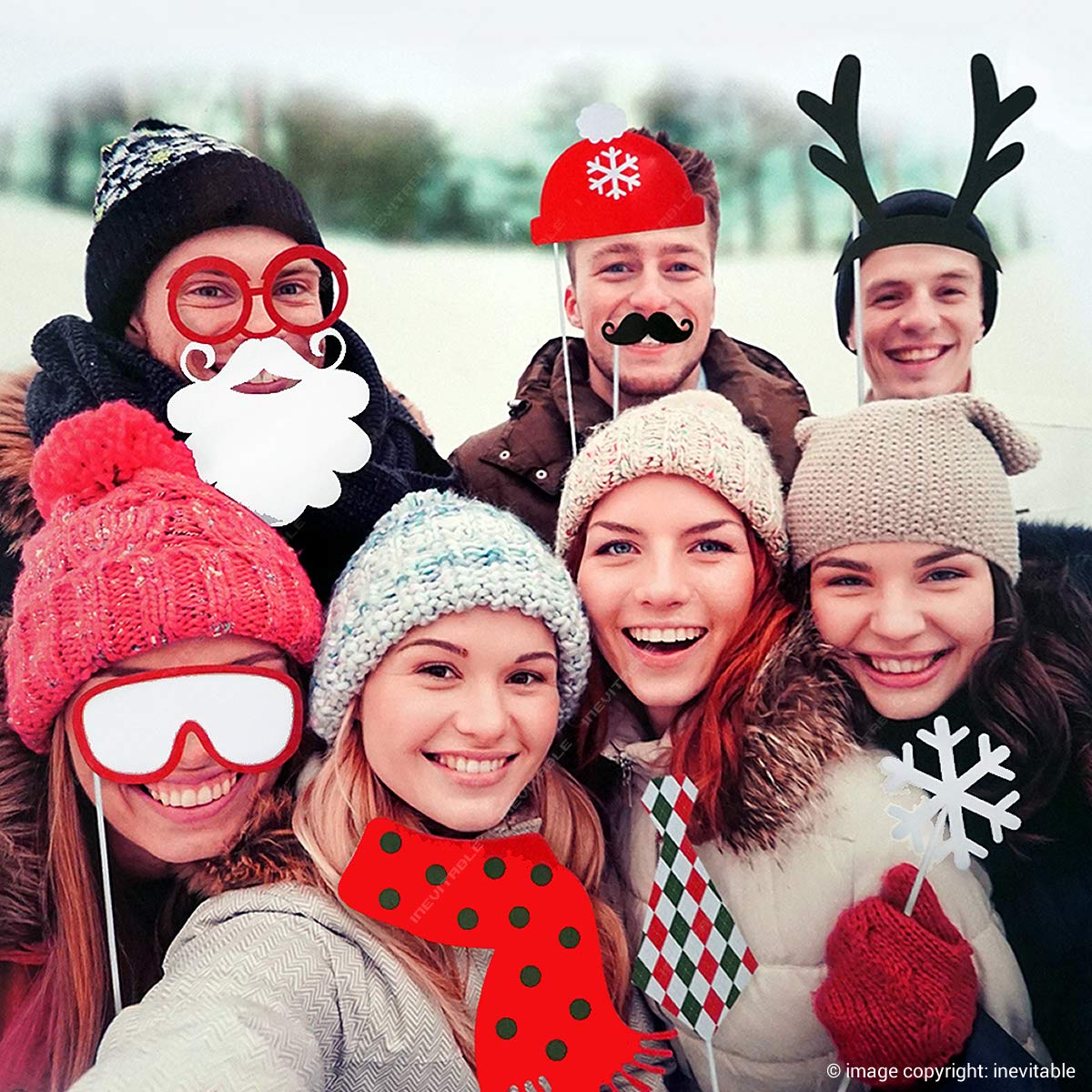 Inevitable Gifts and Gadgets Christmas Party Photo Booth Props
