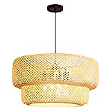 Teru Ji Kaikang 23.62" Bamboo Pendant Light,4-Light
