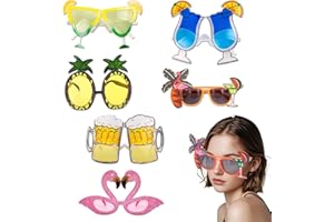 Eowppue Funny Sunglasses – Christmas Photo Booth Props, Adult Novelty Kids Sunglasses, for Party Supplies