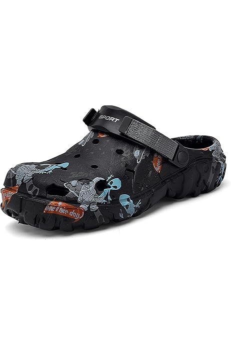 Crocs Hombre 43/44 Zuecos De Camuflaje Para Hombre Ligeros