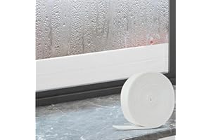 FuKuEn Window Condensation Absorber (3 cm × 4 m) Anti Condensation Remover for Window Condensation Absorbent Strip White, Abs