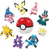 Mega Pokémon Building Toys Set Trainer 8 Pack with 189 Pieces, 8 Articulated and Poseable Characters, 2 Inches Tall, for Kids