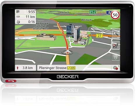 Becker active.5 CE LMU Navigationsgerät (12,7 cm (5 Zoll) Bildschirm, 20 Länder vorinstalliert, TMC, Becker MagClick Aktivhal